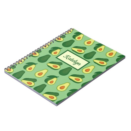 Cute Avocado Lover Green Notitieboek (Linkerzijde)