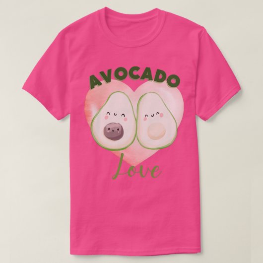 Cute Avocado Lover T-shirt (Design voorkant)