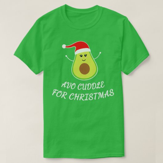 Cute Avocado mas pun Funny Gift Avo Cuddle for CT T-shirt (Design voorkant)