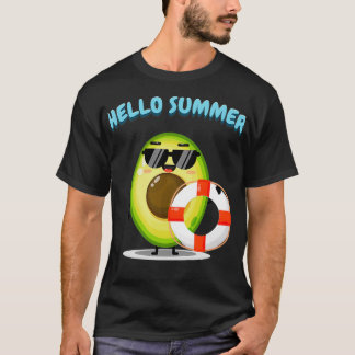 Cute Avocado met een float T-shirt