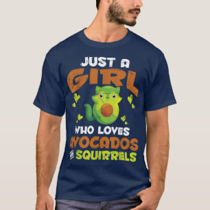 Cute Avocado Natuur Forest Dierenvriend Girls Wome T-shirt