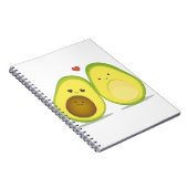 Cute avocado-paar notitieboek (Rechterzijde)
