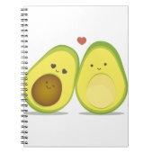 Cute avocado-paar notitieboek (Voorkant)