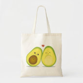 Cute avocado-paar tote bag (Voorkant)