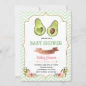 Cute avocado-partij themauitnodiging kaart (Voorkant)