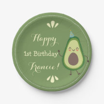 Cute Avocado personaliseer de kleurrijke 1 ste ver