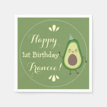 Cute Avocado personaliseer de kleurrijke 1 ste ver