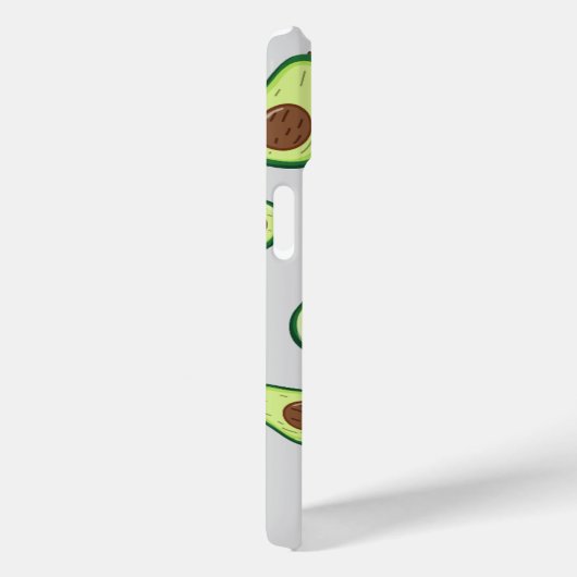 Cute Avocado Phone Case – Aesthetic Green Design (Achterkant / Rechts)