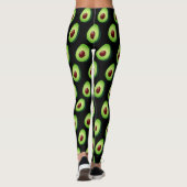 Cute avocado print leggings voor yoga-out-gym (Achterkant)