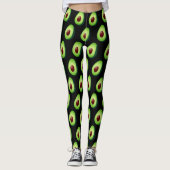 Cute avocado print leggings voor yoga-out-gym (Voorkant)
