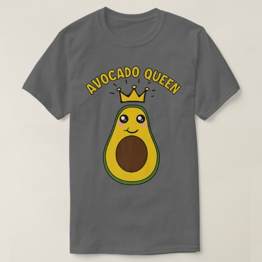 Cute Avocado Queen Funny Avocado Lover Girls Avoca T-shirt (Design voorkant)