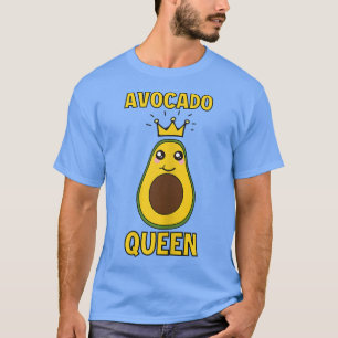 Cute Avocado Queen Funny Avocado Lover Girls Avoca T-shirt