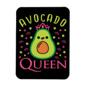 Cute Avocado Queen with Heart Keto Girl Cooking  Magneet (Verticaal)