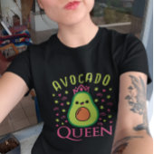 Cute Avocado Queen with Heart Keto Girl Cooking  T-shirt