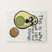 Cute Avocado Seed Cartoon Quote Gezegde Legpuzzel (Horizontaal)