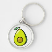 Cute Avocado Sleutelhanger (Voorkant)