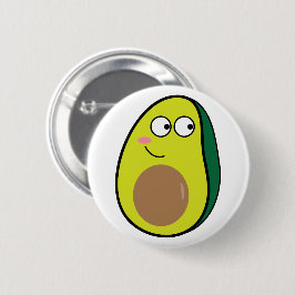 Cute Avocado Speld | Leuke Kawaii Fruit Speld Ronde Button 5,7 Cm