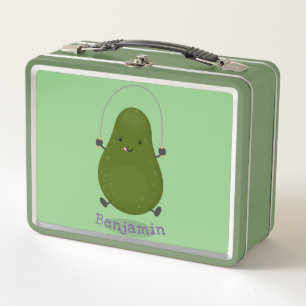 Cute avocado spring cartoon illustratie