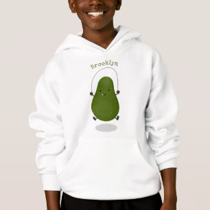 Cute avocado spring cartoon illustratie