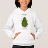 Cute avocado spring cartoon illustratie (Voorkant)