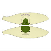 Cute avocado spring cartoon illustratie basketbal (Panelen)