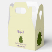 Cute avocado spring cartoon illustratie bedankdoosjes (Geopend)