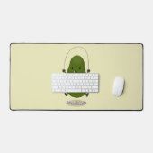 Cute avocado spring cartoon illustratie bureaumat (Keyboard & Muis)