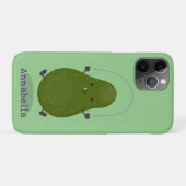 Cute avocado spring cartoon illustratie Case-Mate iPhone case (Achterkant (horizontaal))