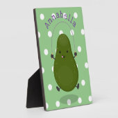 Cute avocado spring cartoon illustratie fotoplaat (Zijkant)