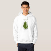 Cute avocado spring cartoon illustratie hoodie (Voorkant volledig)
