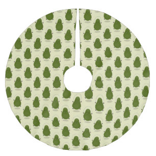 Cute avocado spring cartoon illustratie kerstboom rok