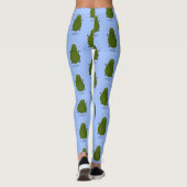 Cute avocado spring cartoon illustratie leggings (Achterkant)