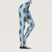 Cute avocado spring cartoon illustratie leggings (Rechts)
