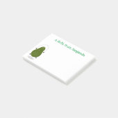 Cute avocado spring cartoon illustratie post-it® notes (Schuin)