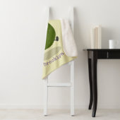 Cute avocado spring cartoon illustratie sherpa deken (In situ)