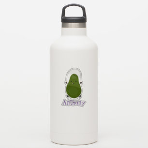 Cute avocado spring cartoon illustratie sticker