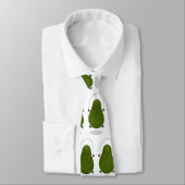 Cute avocado spring cartoon illustratie stropdas (Gebonden)