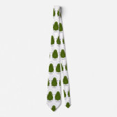 Cute avocado spring cartoon illustratie stropdas (Voorkant)