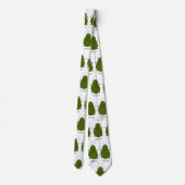 Cute avocado spring cartoon illustratie stropdas (Achterkant)