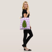 Cute avocado spring cartoon illustratie tote bag (Op model)