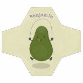 Cute avocado spring cartoon illustratie voetbal (Enkel)