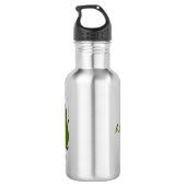 Cute avocado spring cartoon illustratie waterfles (Achterkant)