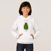 Cute avocado springtouw cartoonillustratie (Voorkant volledig)