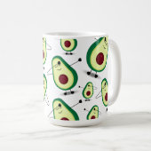Cute Avocado Swag Cartoon Mok (Voorkant rechts)