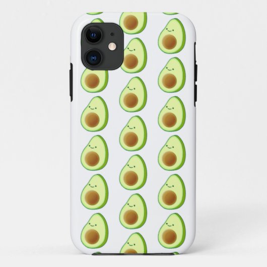 Cute Avocado Tekening Pattern Case-Mate iPhone Case (Achterkant)