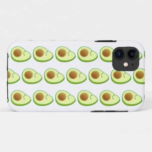 Cute Avocado Tekening Pattern Case-Mate iPhone Case (Achterkant (horizontaal))