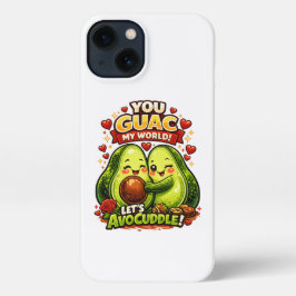 Cute Avocado Valentine’s Love Design, kawaii Love iPhone 13 Hoesje