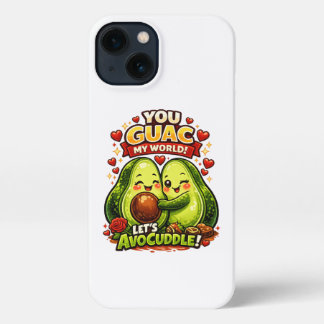 Cute Avocado Valentine’s Love Design, kawaii Love iPhone 13 Hoesje