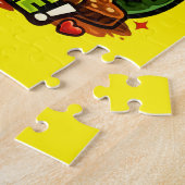 Cute Avocado Valentine’s Love Design, kawaii Love Legpuzzel (Zijkant)