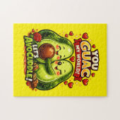 Cute Avocado Valentine’s Love Design, kawaii Love Legpuzzel (Horizontaal)